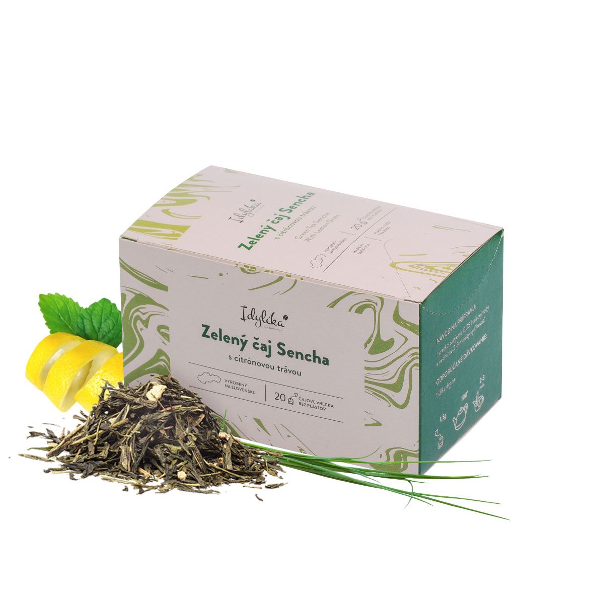 Zelený čaj Sencha s citrónovou trávou
