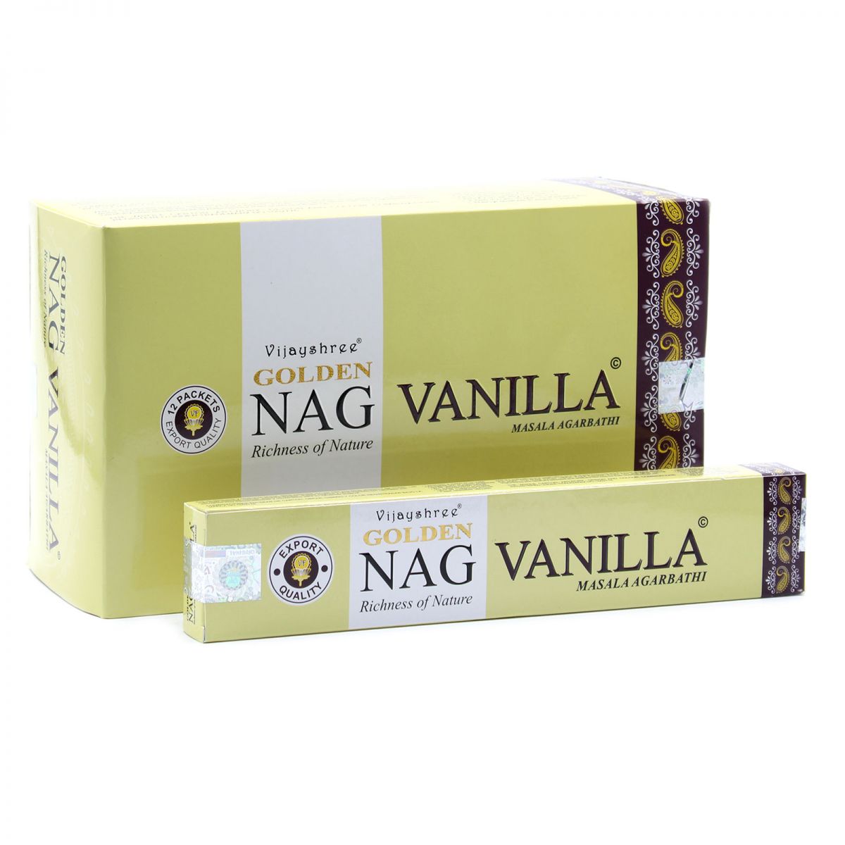 Indické vonné tyčinky Golden Nag Vanilla