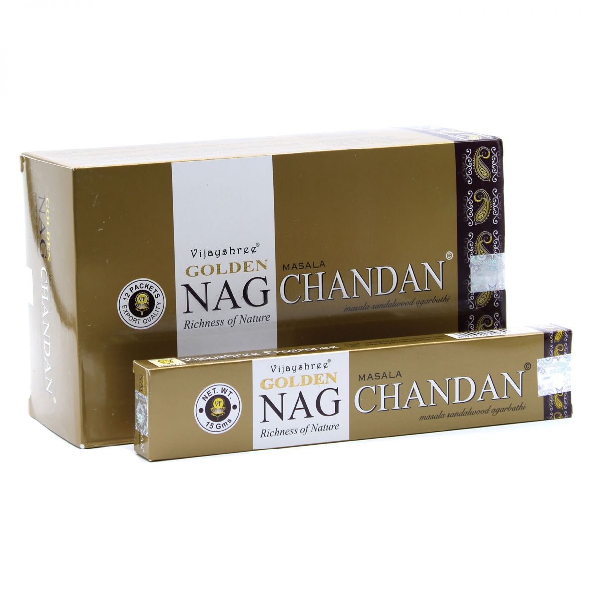 Indické vonné tyčinky Golden Nag Chandan