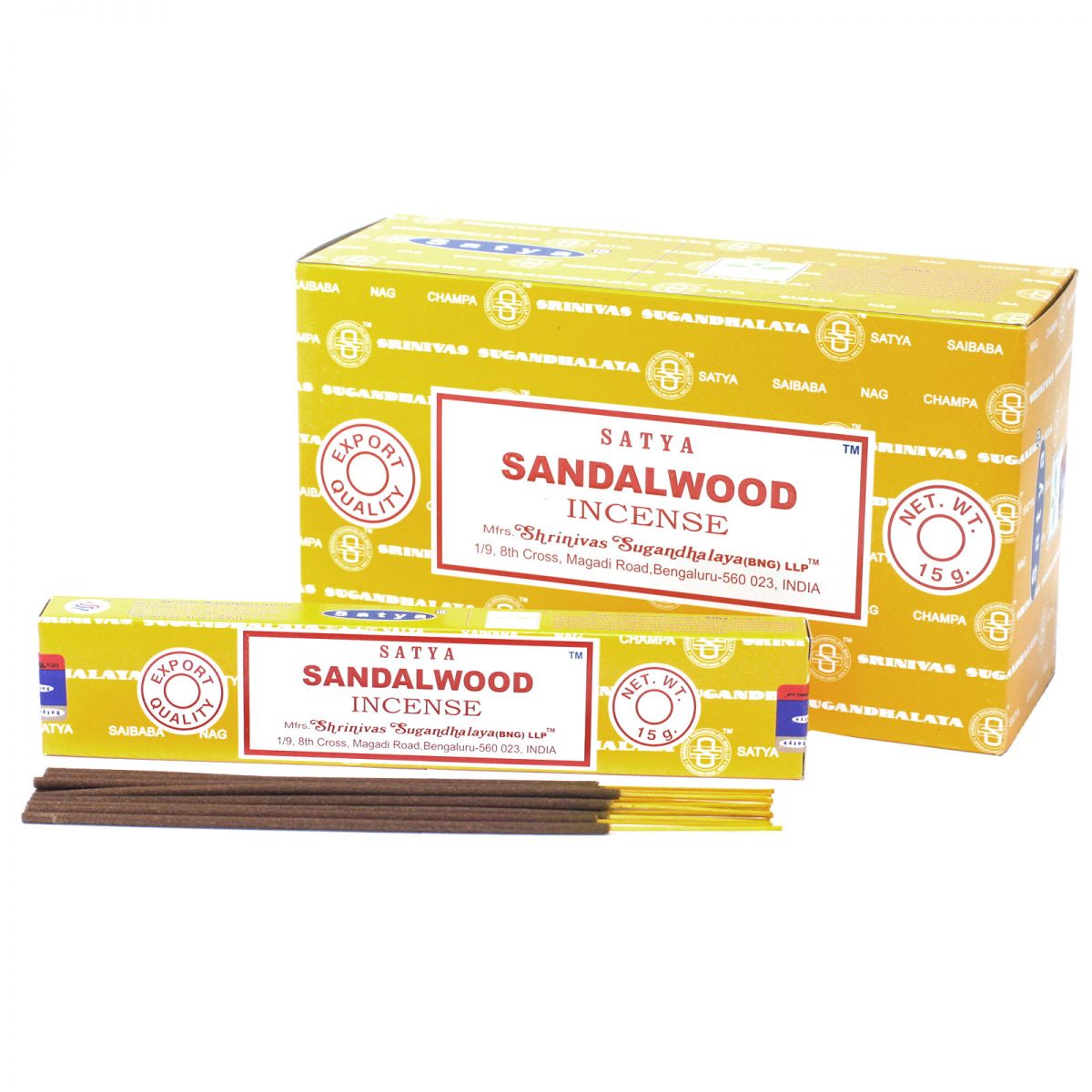 Indické vonné tyčinky Satya Sandalwood