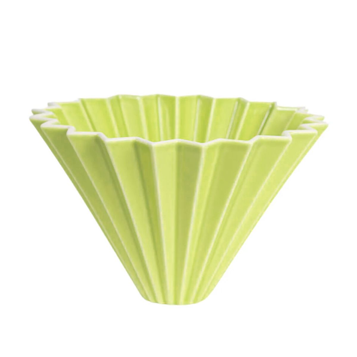 ORIGAMI keramický dripper - svetlý zelený