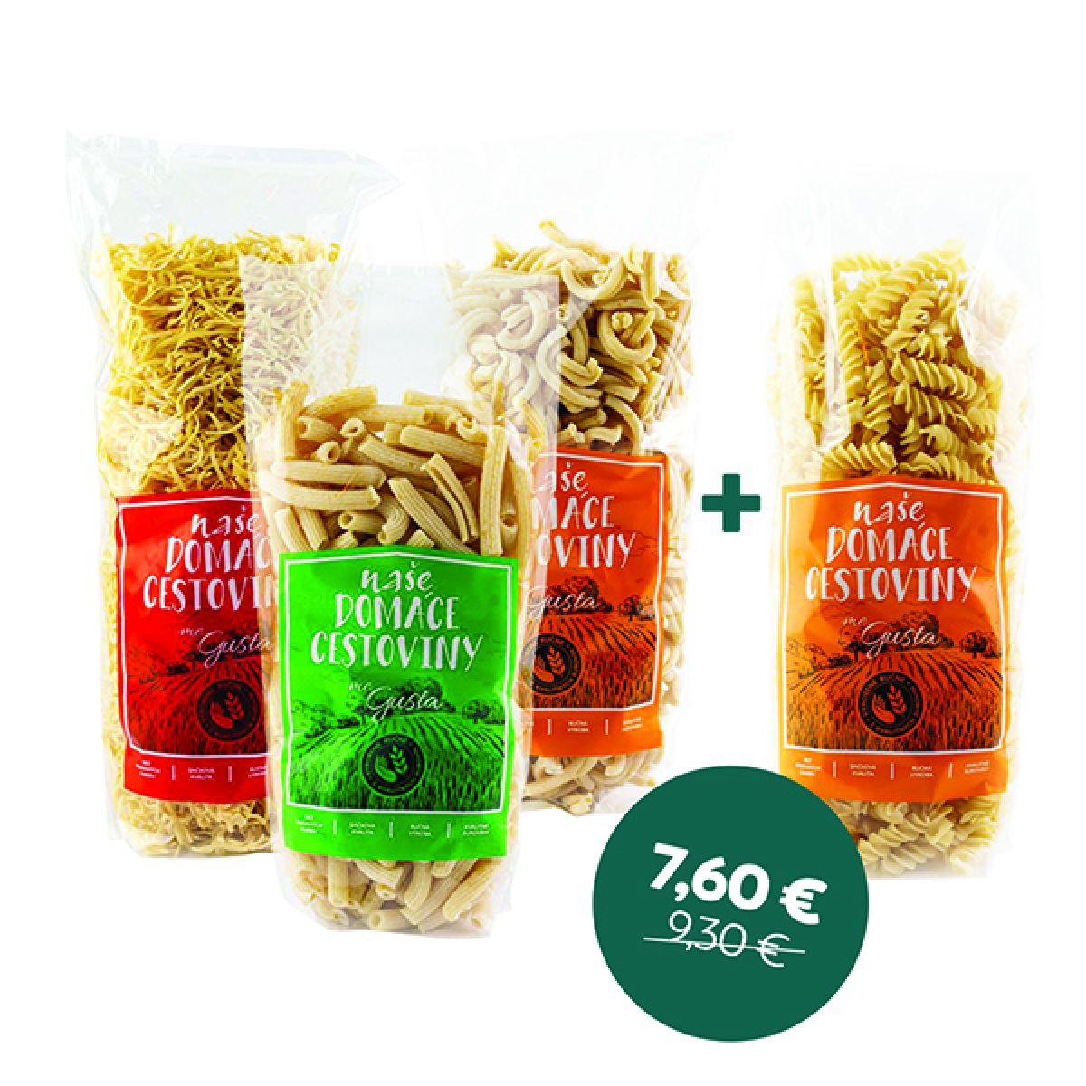Cestoviny 3+1 GRÁTIS 1600 g